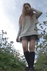 Breathtaking European Cutie Is Totally Desperate To Piss