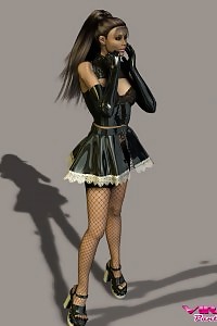 Fascinating Virtual Ladies Upskirt And Cute Lace Panties