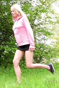 Outdoors Pissing For Enticing Blonde European