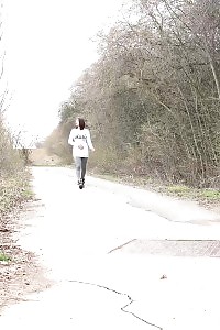 Victoria Danicels Squats And Pisses On The Ground