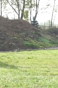 Mindblowing Blonde Pisses Over The Rocks Outside