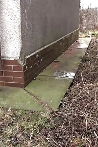 Black-haired Bitch Needs To Piss While Walking By A Road