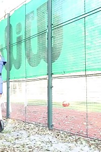 Black-haired Squats Low To Pee Outside