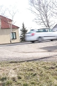 Excellent Brunette Vinna Reed Pissing In A Field