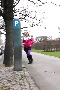 Irresistable European Has A Much Needed Pee Outside