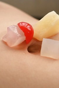 Nice-looking Asian Sexie Is Weared Nice Enough To Munch Pussy Fruit Sunday