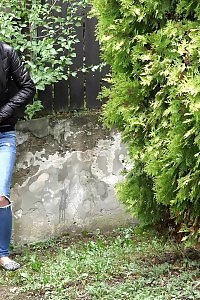 Interesting Hottie Pisses Twice In This Public Scene