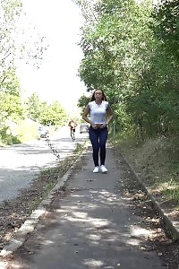 Magnificent Honey Lucka Pisses In Public