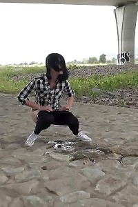 Seductive Princess Squats To Pee Near Main Road