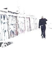 Gianna Ray Takes A Leak Desperation In Snow